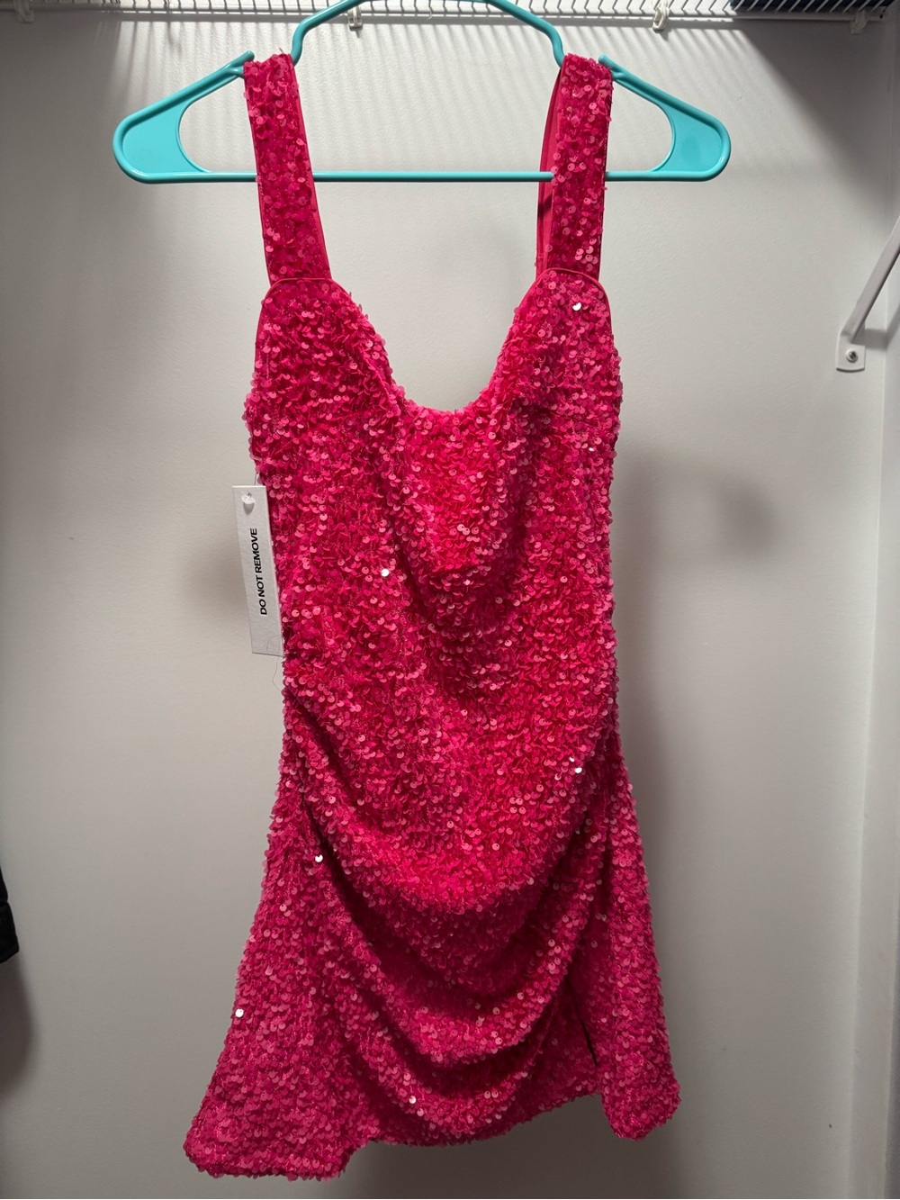 Princess Polly Fuchsia Sequin Mini Dress with Wide Straps